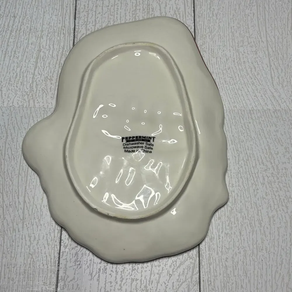Peppermint Place Winking Santa Serving Platter 10